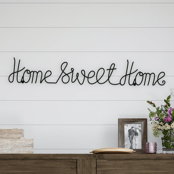 Lavish Home Metal Cutout Welcome Wall Sign-3D Word Art Accent Decor-Perfect for Modern Rustic or Vintage Farmhouse Style 